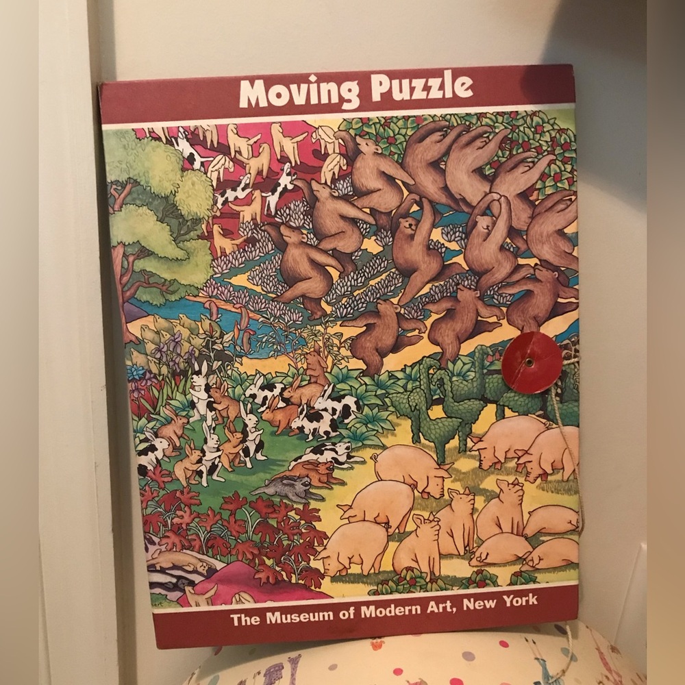 Museum of Modern Art Moving Puzzle by Jacklyn Lambert “Cattle Call” 1991 Rare